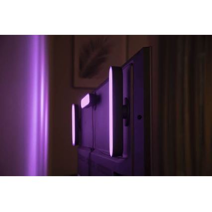 Philips 78202/30/E7 - SADA 2x LED RGB Lampă de masă dimmabilă HUE WHITE AND COLOR AMBIANCE LED/6W/230V