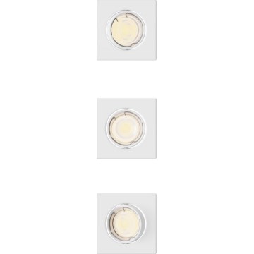 Philips - Set 3 spoturi încastrate PERIDOT 1xGU10/7W/230V, alb