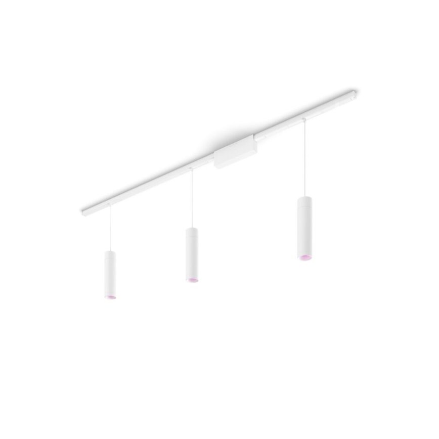 Philips - SET 3x LED RGB Candelabru reglabil pe cablu pentru sistemul de șine Hue PERIFO LED RGB/15,6W/230V 2000-6500K