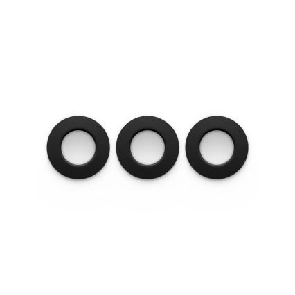 Philips - Set de 3 corpuri de iluminat LED RGBW, reglabile, încastrate pentru baie Hue SLIM, LED/8,3W/230V, 1000-20000K, negru P44