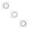Philips - Set 3x spot încastrat 1xGU10/5,5W/230V
