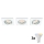 Philips - Set 3x spot încastrat LED RGBW dimmabil 1xGU10/4,8W/230V alb + telecomandă