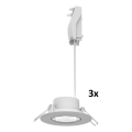 Philips - Set 3x spot LED încastrat dimabil CILANTRO LED/5W/230V 2700K alb