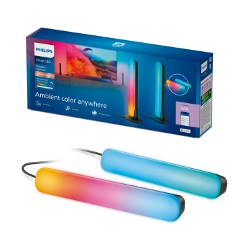 Philips - Set de 2 corpuri de iluminat LED RGBIC reglabile SMART GRADIENT LED/8W/230V 2700-6500K Wi-Fi