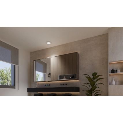 Philips - Set de 2 spoturi LED RGBW încastrate pentru baie, reglabile, Hue SLIM LED/8,3W/230V 2000-6500K alb IP44