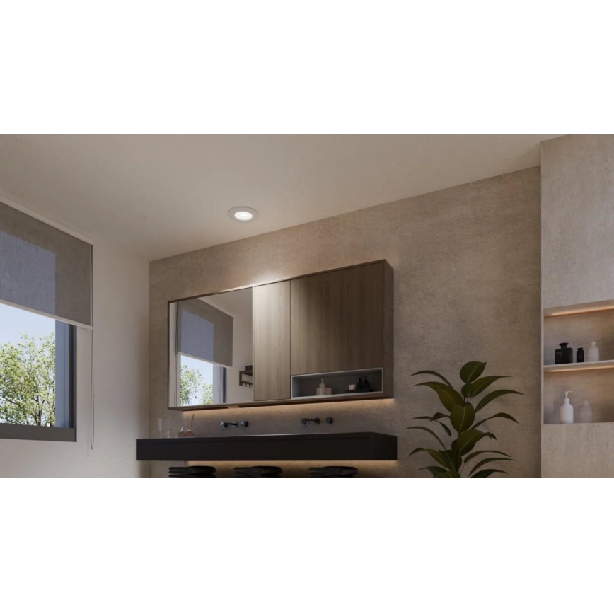 Philips - Set de 2 spoturi LED RGBW încastrate pentru baie, reglabile, Hue SLIM LED/8,3W/230V 2000-6500K alb IP44