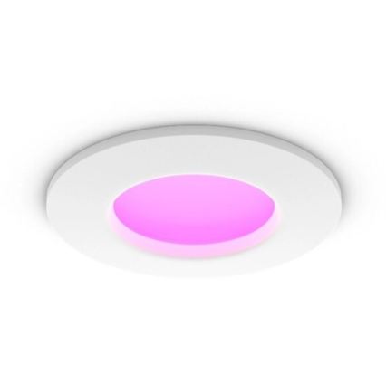 Philips - Set de 2 spoturi LED RGBW încastrate pentru baie, reglabile, Hue SLIM LED/8,3W/230V 2000-6500K alb IP44