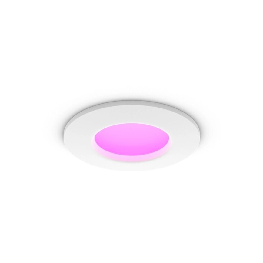 Philips - Set de 2 spoturi LED RGBW încastrate pentru baie, reglabile, Hue SLIM LED/8,3W/230V 2000-6500K alb IP44
