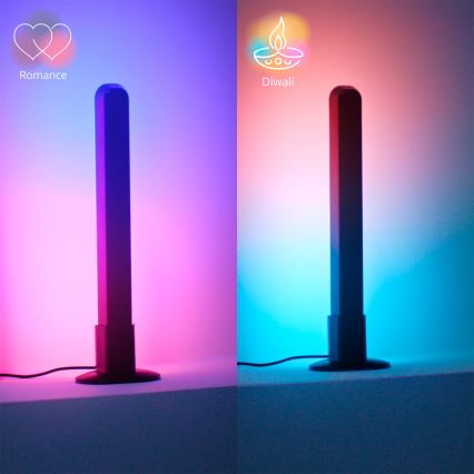 Philips - Set de 2 corpuri de iluminat LED RGBIC reglabile SMART GRADIENT LED/8W/230V 2700-6500K Wi-Fi