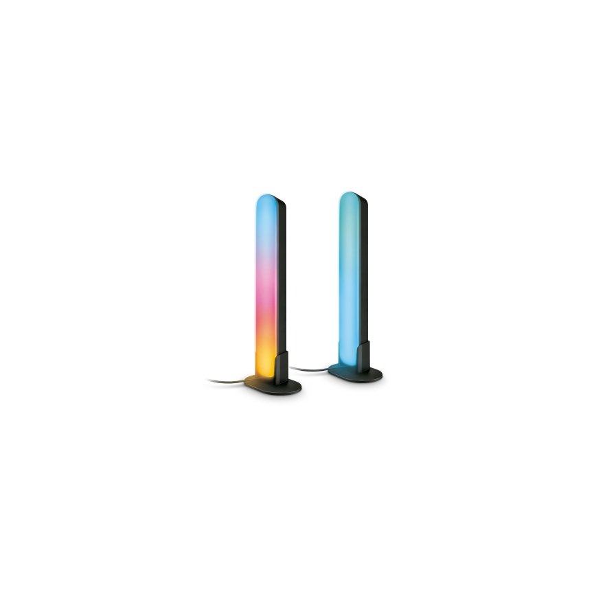 Philips - Set de 2 corpuri de iluminat LED RGBIC reglabile SMART GRADIENT LED/8W/230V 2700-6500K Wi-Fi
