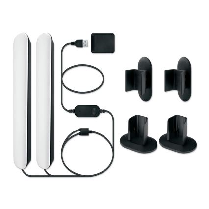 Philips - Set de 2 corpuri de iluminat LED RGBIC reglabile SMART GRADIENT LED/8W/230V 2700-6500K Wi-Fi