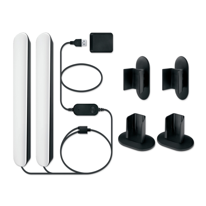 Philips - Set de 2 corpuri de iluminat LED RGBIC reglabile SMART GRADIENT LED/8W/230V 2700-6500K Wi-Fi