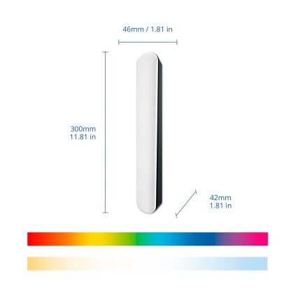 Philips - Set de 2 corpuri de iluminat LED RGBIC reglabile SMART GRADIENT LED/8W/230V 2700-6500K Wi-Fi