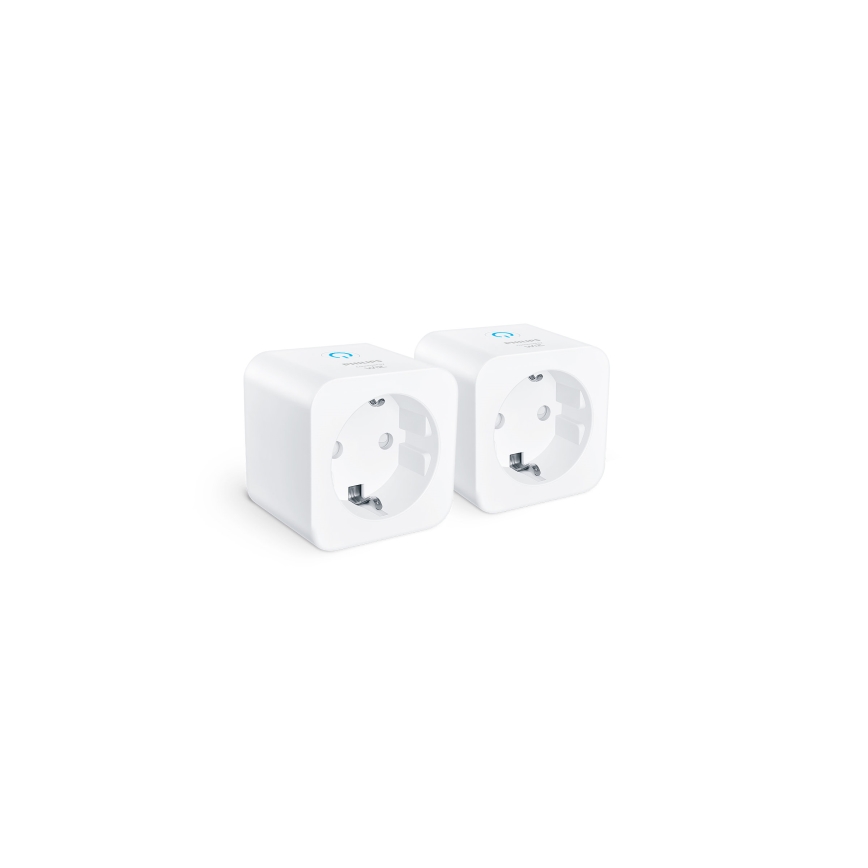 Philips - Set de 2 prize inteligente SCHUKO 2300 W, Wi‑Fi