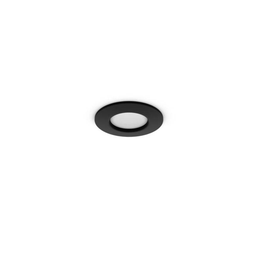 Philips - Set de 2 corpuri de iluminat încastrate LED RGBW reglabile pentru baie Hue SLIM LED/8,3W/230V 2000-6500K negru IP44