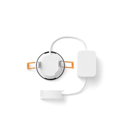 Philips - Set de 2 corpuri de iluminat încastrate LED RGBW reglabile pentru baie Hue SLIM LED/8,3W/230V 2000-6500K negru IP44
