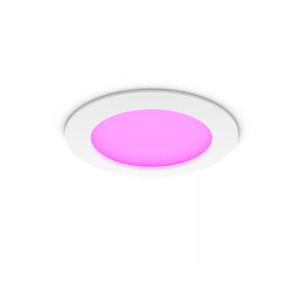 Philips - Set de 2 corpuri de iluminat încorporate pentru baie LED RGBW reglabile Hue SLIM LED/12W/230V 2000-6500K alb IP44