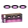 Philips - Set de 3 corpuri de iluminat LED RGBW, reglabile, încastrate pentru baie Hue SLIM, LED/8,3W/230V, 1000-20000K, negru P44