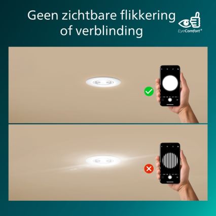 Philips - Set de 3 spoturi LED încastrate reglabile CILANTRO LED/5W/230V 4000K alb