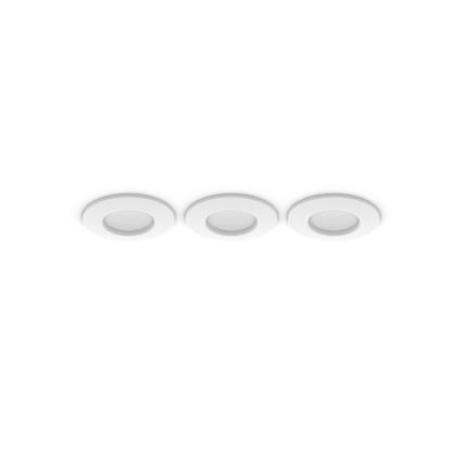 Philips - SET 3x LED RGBW compatibil cu dimmer spot încastrat pentru baie Hue SLIM LED/8,3W/230V 1000-20000K alb P44