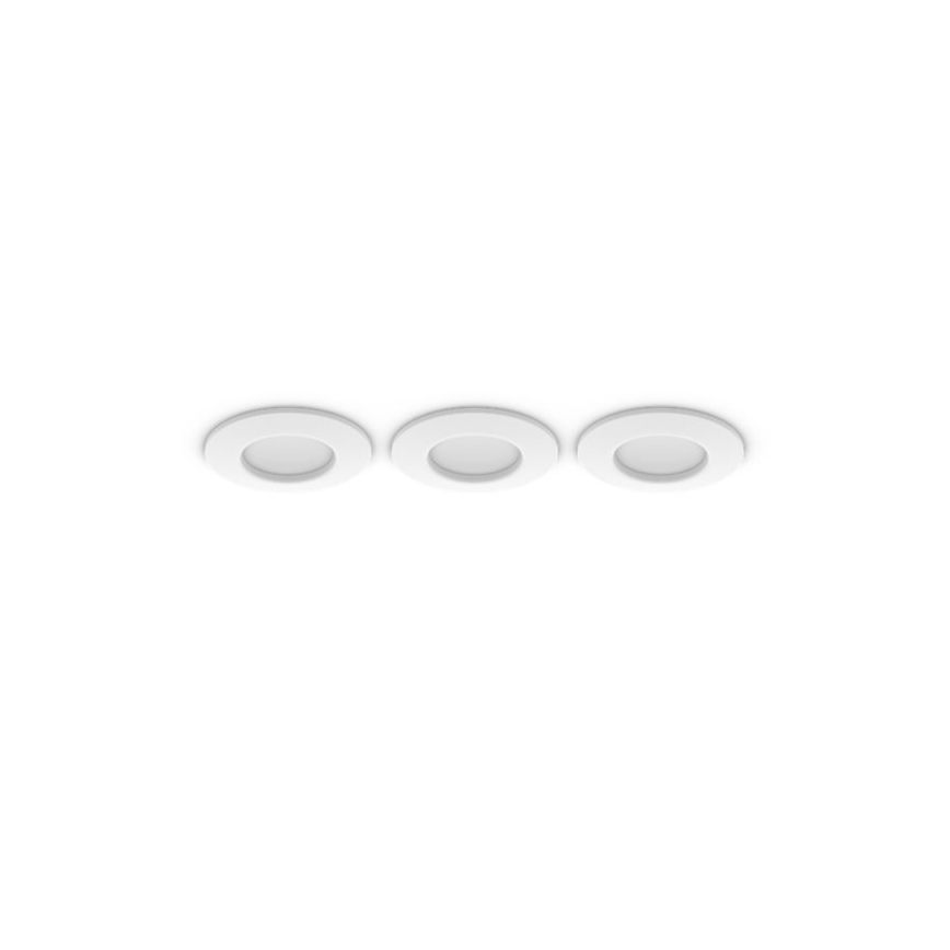 Philips - SET 3x LED RGBW compatibil cu dimmer spot încastrat pentru baie Hue SLIM LED/8,3W/230V 1000-20000K alb P44