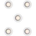 Philips - Set de 5 spoturi încastrate PERIDOT 1xGU10/7W/230V alb