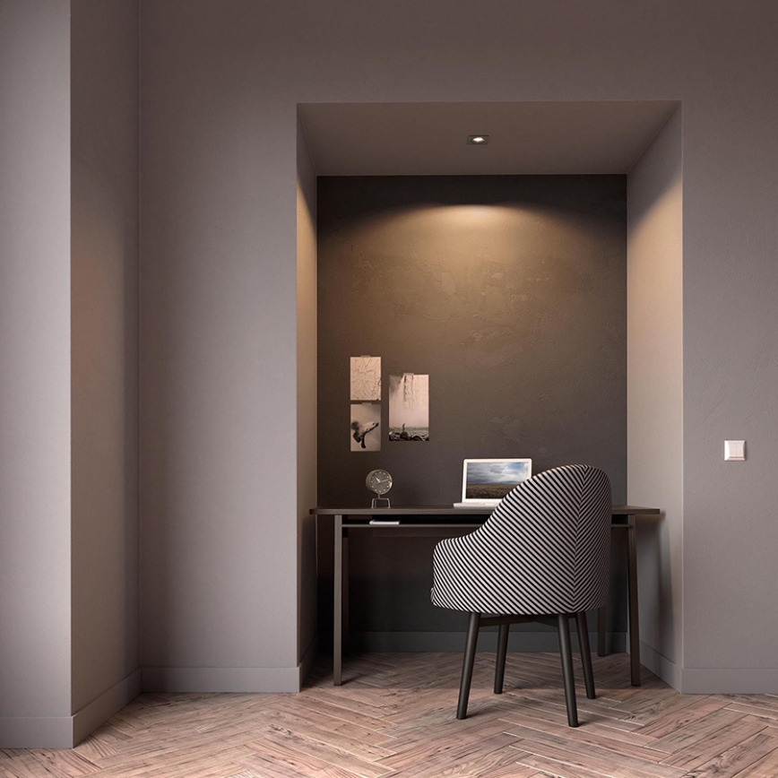 Philips - Corp de iluminat încastrat LED RGBW DONEGAL, dimabil, 1xGU10/4,8W/230V + telecomandă