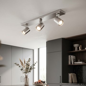 Philips - Spot LED crom mat, 3 x GU10, 20 W, 230 V