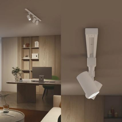 Philips - Spot LED reglabil în intensitate pentru sistemul pe șină EASYLINK 3xGU10/6,2W/230V 2200-2700K 1m alb