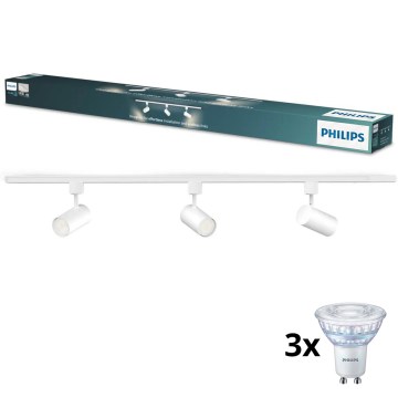 Philips - Spot LED dimabil pentru sistemul de șină EASYLINK 3xGU10/7W/230V 1 m alb