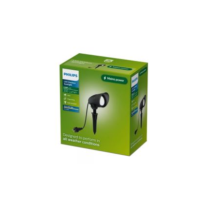 Philips - Spot LED exterior CYLR, 4,6 W, 230 V, 2700 K, IP44