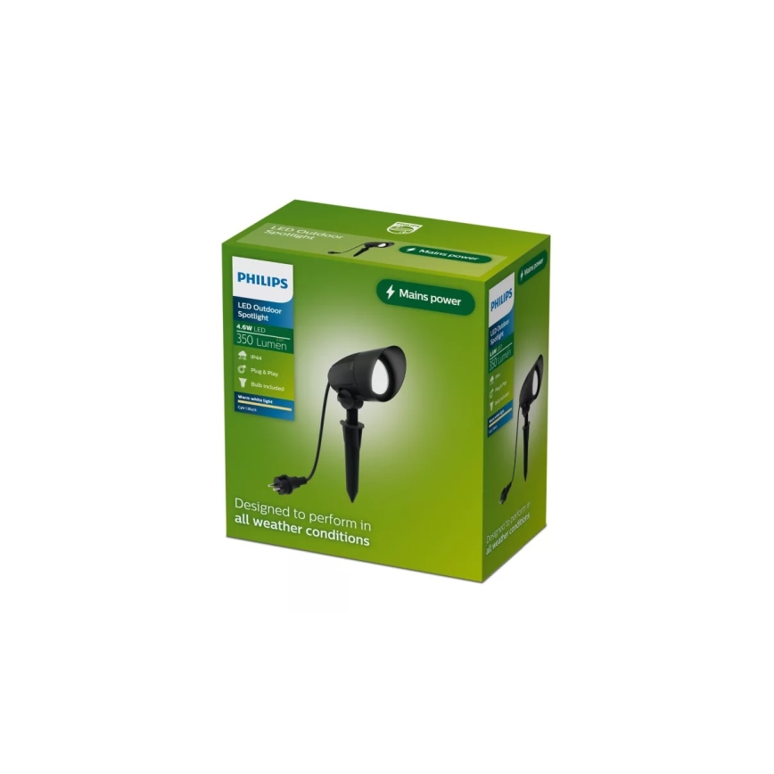 Philips - Spot LED exterior CYLR, 4,6 W, 230 V, 2700 K, IP44