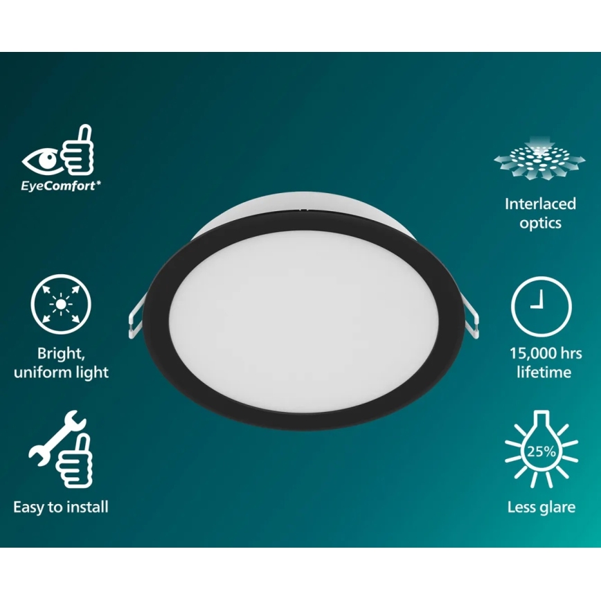Philips - Spot LED încastrat MESON, 5,5 W, 230 V, 4000 K