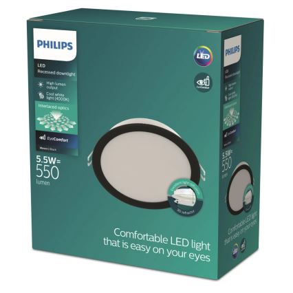 Philips - Spot LED încastrat MESON, 5,5 W, 230 V, 4000 K