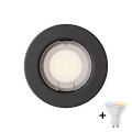 Philips - Spot LED încastrat RGBW dimabil PERIDOT 1xGU10/6,5W/230V negru + telecomandă
