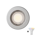 Philips - Spot LED încastrat RGBW dimabil PERIDOT 1xGU10/6W/230V argintiu + telecomandă