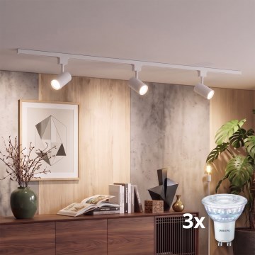 Philips - Spot LED reglabil în intensitate pentru sistemul pe șină EASYLINK 3xGU10/7W/230V 2200-2700K 1m alb