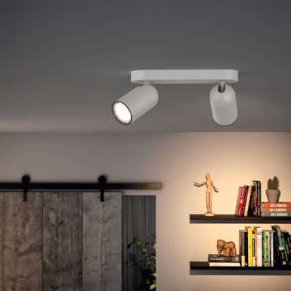 Philips - Spot LED RGBW reglabil PONGEE 2xGU10/4,8W/230V 3000K alb + telecomandă