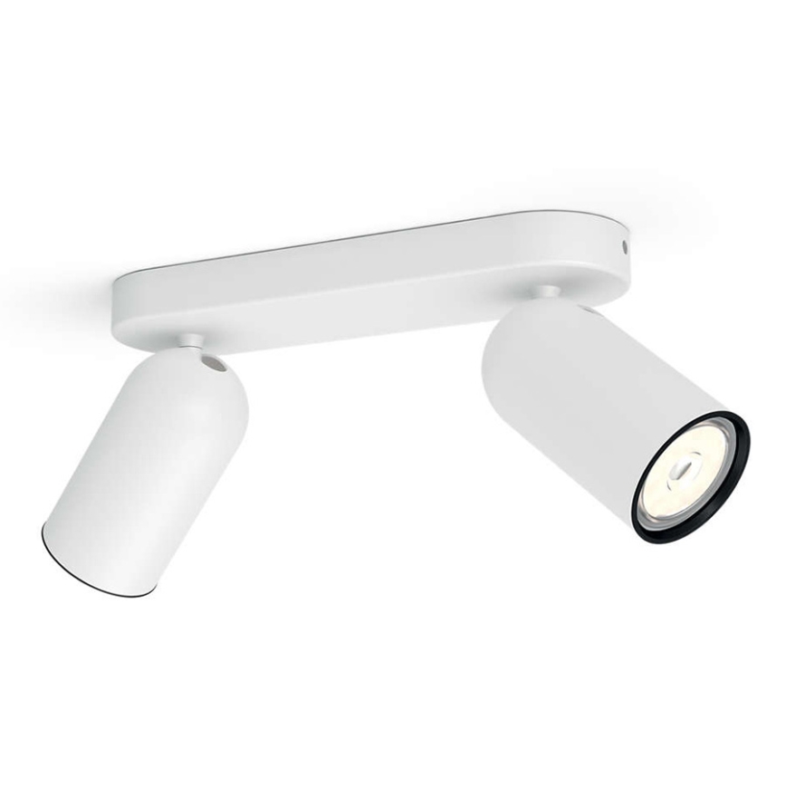 Philips - Spot LED RGBW reglabil PONGEE 2xGU10/4,8W/230V 3000K alb + telecomandă
