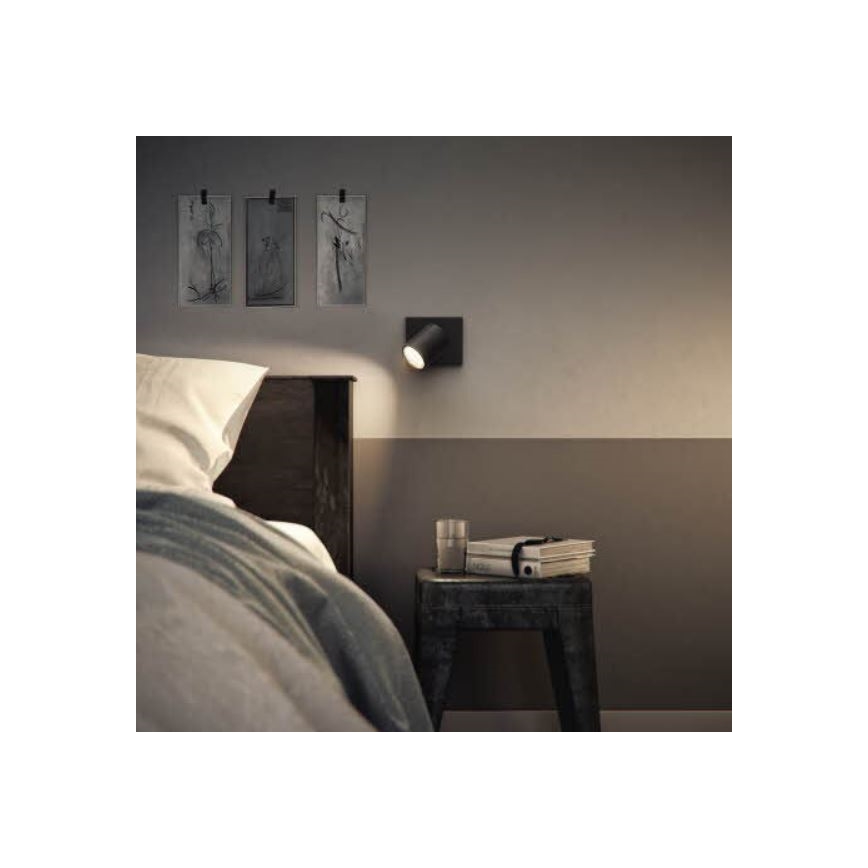 Philips - spot LED RGBW reglabil RUNNER 1xGU10/6,5W/230V 2700-6500K negru