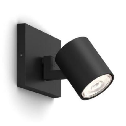 Philips - spot LED RGBW reglabil RUNNER 1xGU10/6,5W/230V 2700-6500K negru