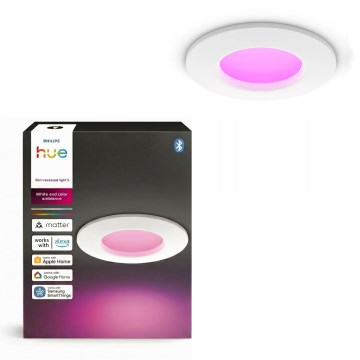 Philips - Spot LED RGBW dimerizabil încastrat pentru baie Hue SLIM LED/8,3W/230V 1000-20000K alb IP44