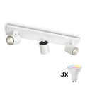 Philips - Spot LED RGBW dimerizabil RUNNER 3xGU10/6,5W/230V 2700-6500K alb