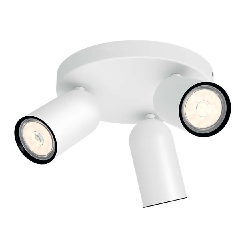 Philips - Spot LED RGBW reglabil PONGEE 3xGU10/4,8W/230V 3000K alb + telecomandă