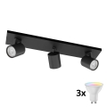 Philips - Spot LED RGBW dimmabil RUNNER 3xGU10/6,5W/230V 2700-6500K negru