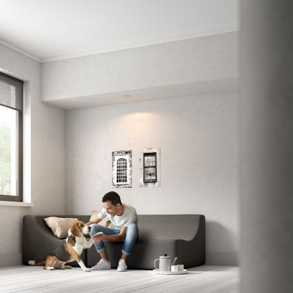 Philips - Lampă LED încastrată DONEGAL RGBW reglabilă, 1xGU10/4,8W/230V + telecomandă