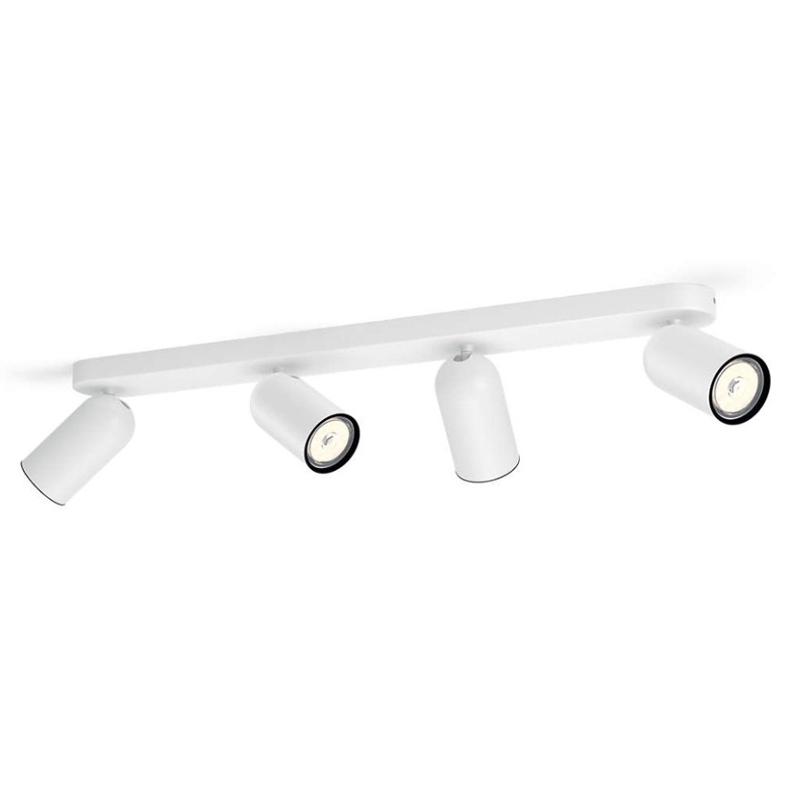 Philips - Spot LED RGBW dimmabil PONGEE 4xGU10/4,8W/230V 3000K alb + telecomandă