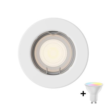 Philips - Spot LED RGBW reglabil încastrat PERIDOT 1xGU10/6,5W/230V alb + telecomandă