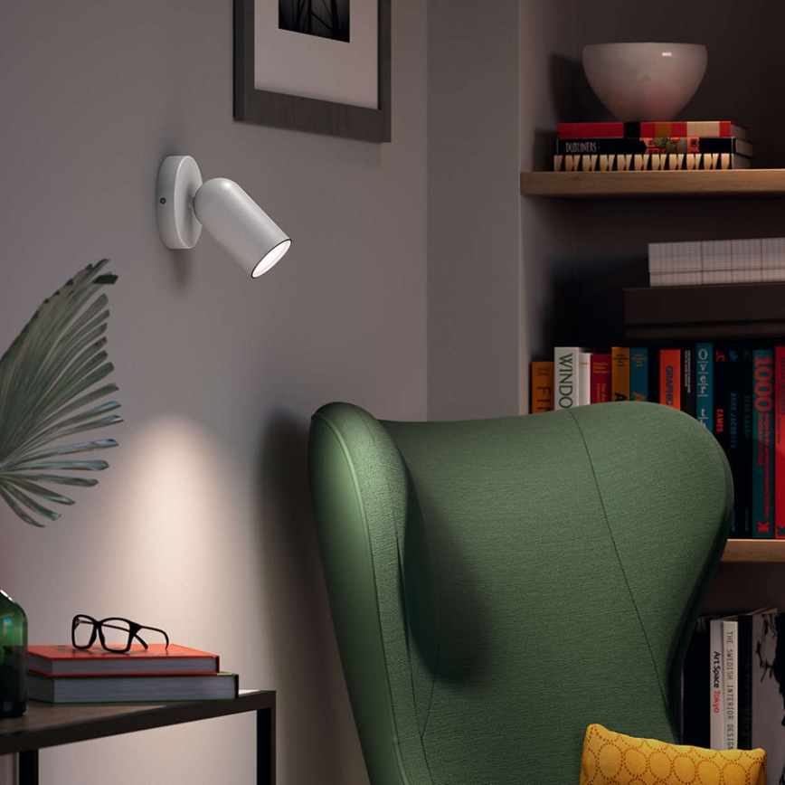 Philips - Spot LED RGBW dimabil PONGEE, 1x GU10, 4,8 W, 230 V, 3000 K, alb + telecomandă