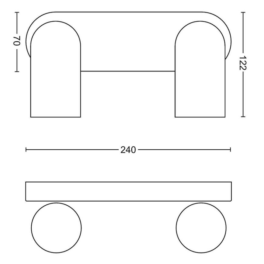 Philips - Spot LED RGBW reglabil PONGEE 2xGU10/4,8W/230V 3000K negru + telecomandă